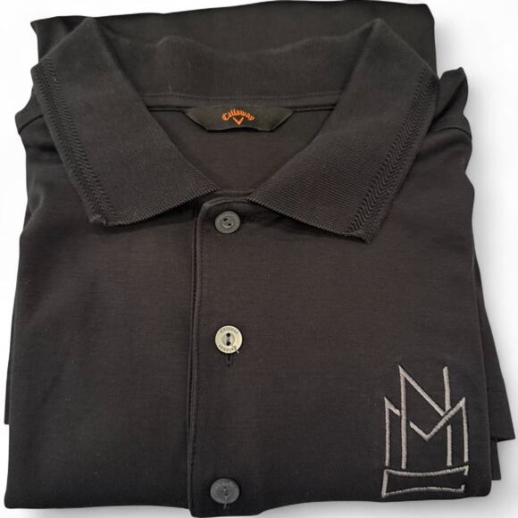 Callaway Performance Golf Polo Nestor Miranda Cigars Brand Black Preppy Mens 2XL - Picture 1 of 11